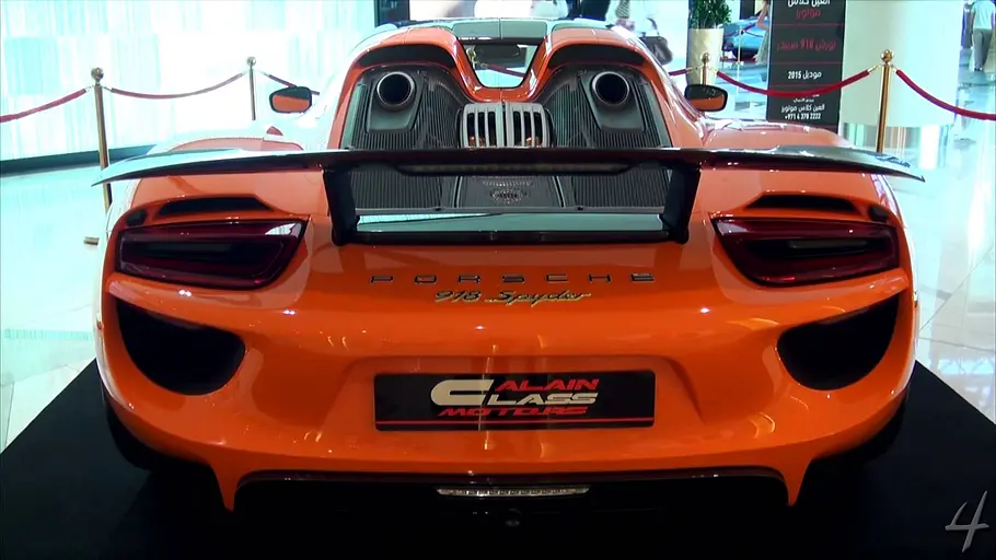 porsche 918 spyder weissach paket orange