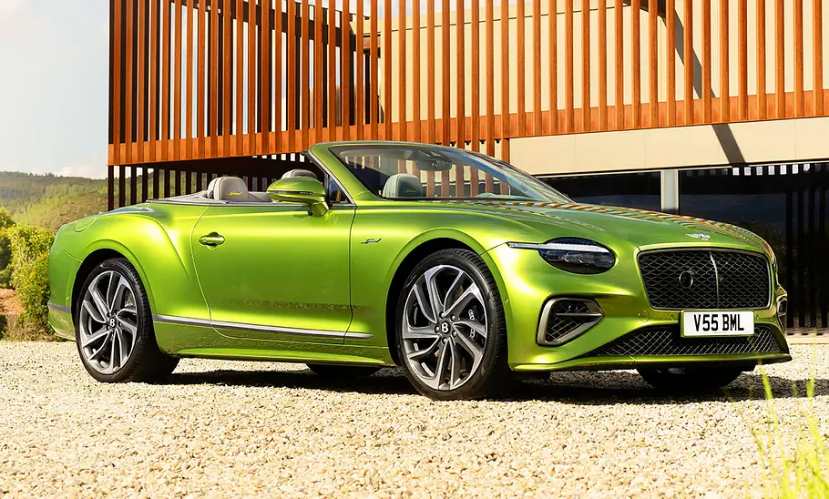 Bentley Continental GTC Facelift (2024); stehendes Auto; Cabrio; Frontansicht