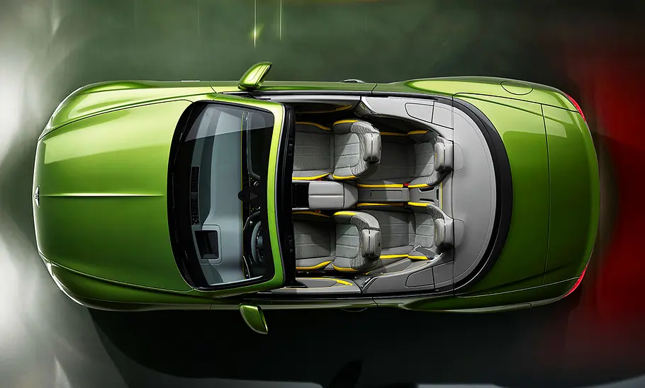 Bentley Continental GTC Facelift (2024); stehendes Auto; Cabrio; Draufsicht