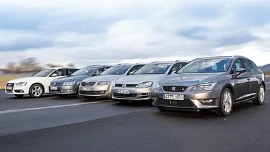 Diesel-Kombis-Vergleichstest 2014: Audi A4 Avant, Seat Leon ST, Skoda Octavia Combi, VW Golf Variant, VW Passat Variant