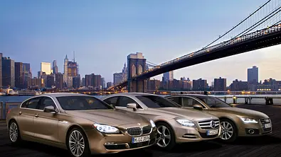 Bilder Coupé Vergleich Audi A7 BMW 6er Mercedes CLS 2012