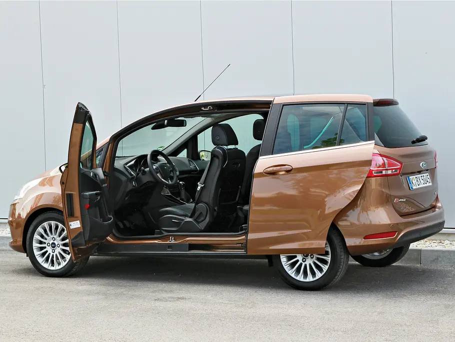 Ford B-MAX: Kaufberatung Bilder Ford B-Max Aufsteiger Kauftipp Schiebetür Seite B-Säule