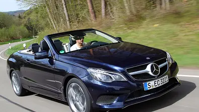 Bilder Mercedes E 350 BlueTEC Cabrio E-Klasse 2013 Fahrbericht Facelift Front