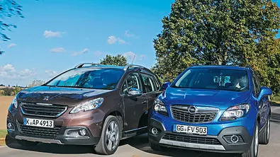 Bilder Opel Mokka Peugeot 2008 Markenvergleich