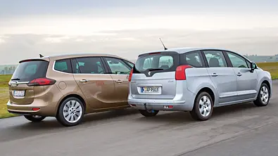 Bilder Opel Zafira Tourer Peugeot 5008 Markenvergleich
