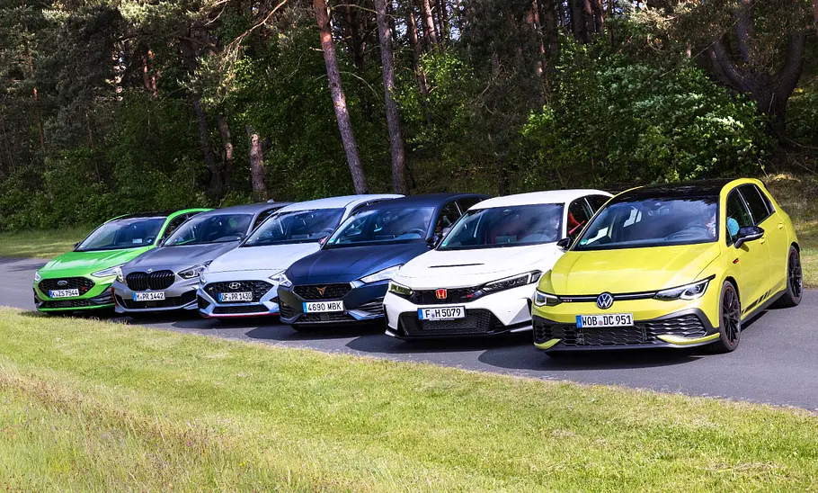 BMW 128ti/Cupra Leon VZ/Ford Focus ST/Honda Civic Type R/Hyundai i30 N Performance/VW Golf GTI Clubsport