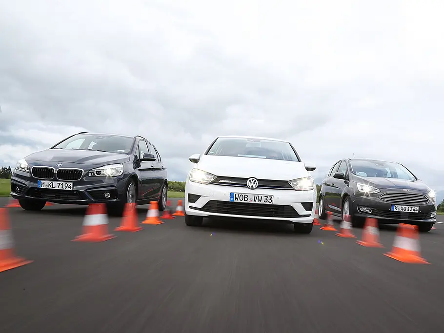 BMW 2er Active Tourer/Ford C-Max/VW Golf Sportsvan: Vergleich