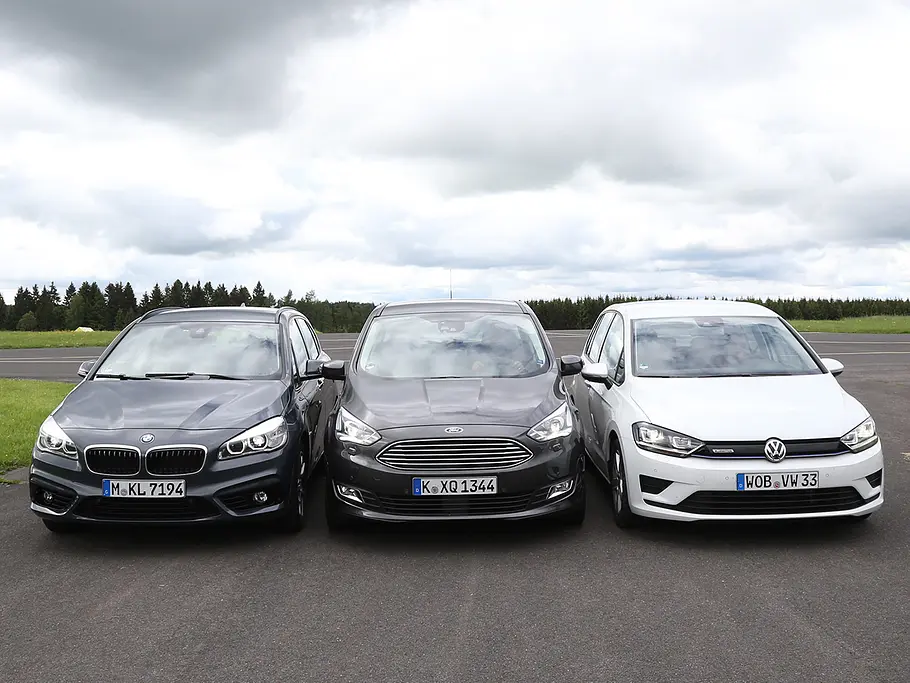 BMW 2er Active Tourer/Ford C-Max/VW Golf Sportsvan: Vergleich