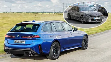 Collage aus mehreren Bildern des BMW 3er (2026) als Erlkönig und als Rendering. - Foto: Avarvarii/SH Proshots/Collage: AUTO ZEITUNG