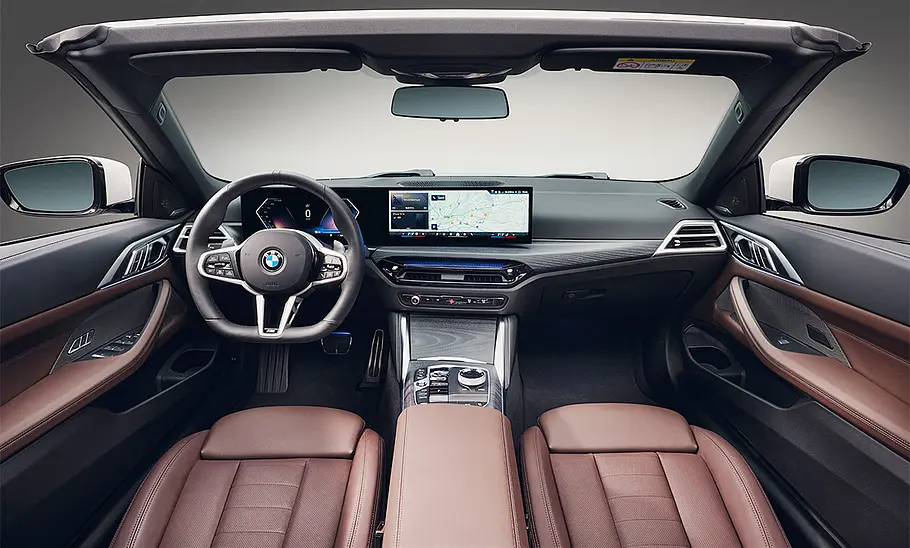 BMW 4er Cabrio Facelift (2024) Der Innenraum des BMW 4er Cabrio Facelift (2024).