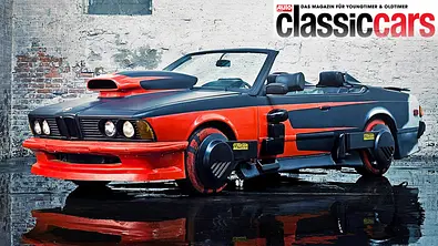 Der BMW 633 CSi aus Zurück in die Zukunft stehend von vorne - Foto: BMW