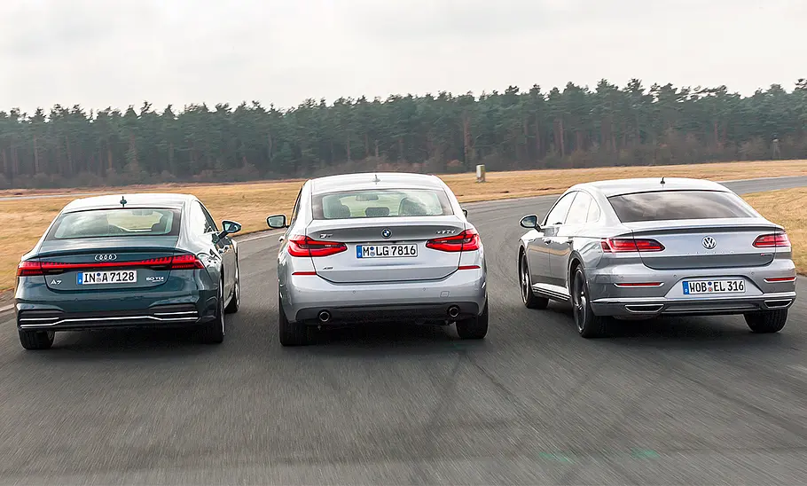 BMW 630d, Audi A7 TDI, VW Arteon TDI