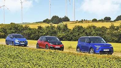 Nissan Leaf e+/BMW i3s/Kia e-Soul - Foto: Zbigniew Mazar