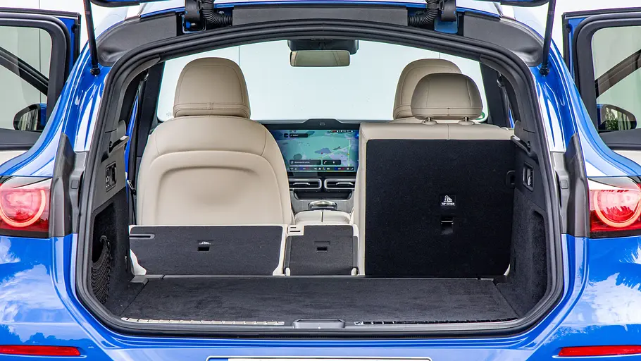 Mercedes GLC EQ Der Kofferraum des Mercedes GLC EQ.