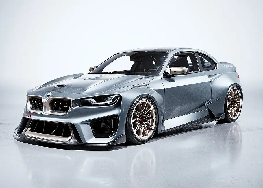 Blick von schräg vorne auf den BMW M2 KS von The Kyza.