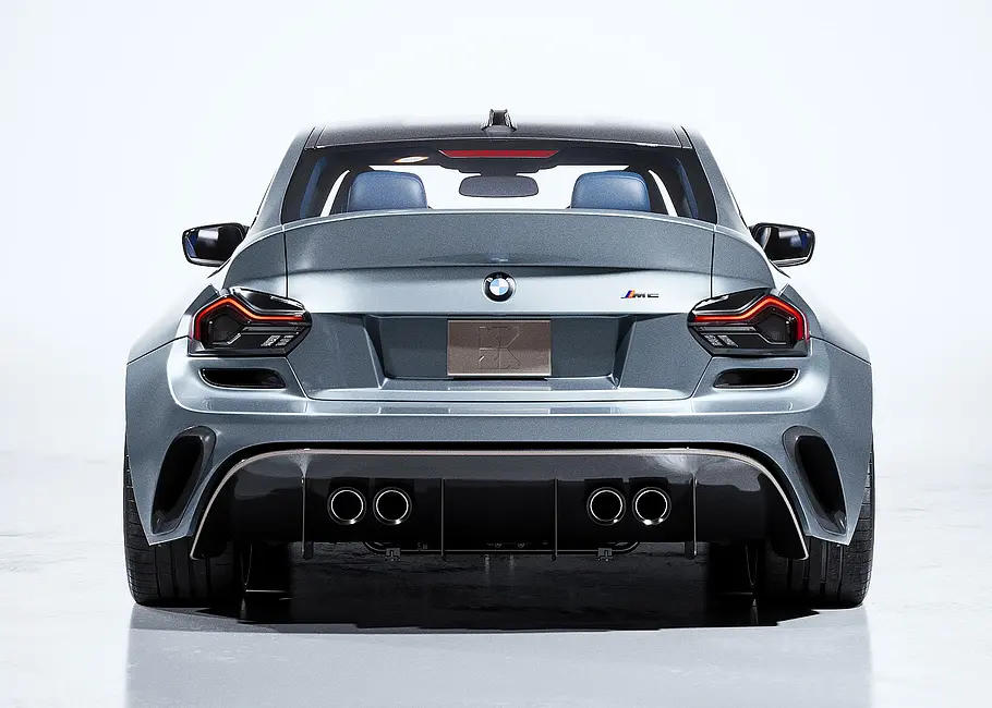Blick von hinten auf den BMW M2 KS von The Kyza.