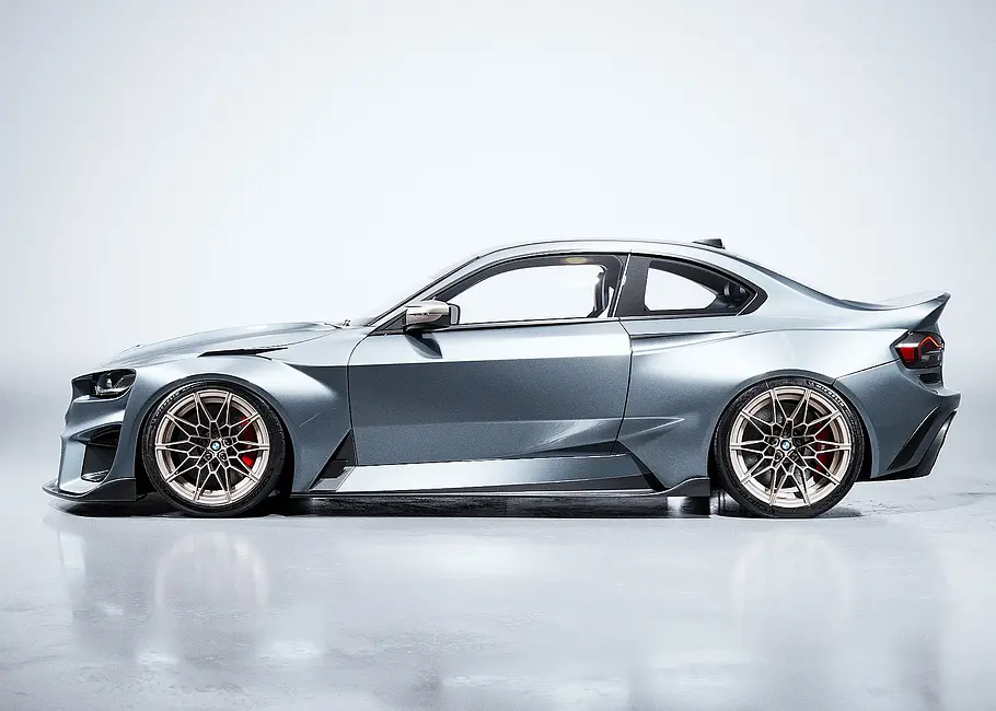 Blick von der Seite auf den BMW M2 KS von The Kyza.
