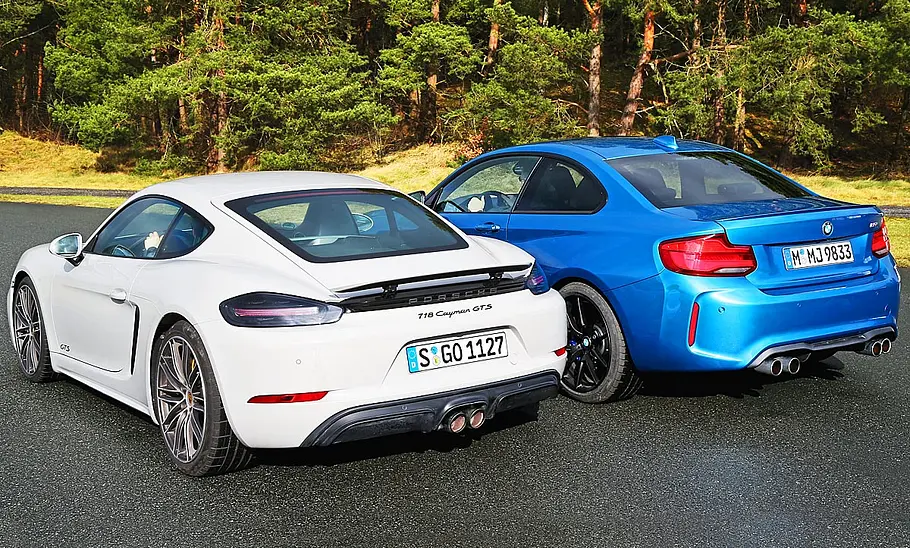 Porsche 718 Cayman GTS, BMW M2 Coupé Porsche 718 Cayman GTS, BMW M2 Coupé