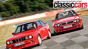 BMW M3/Lancia Delta HF Integrale Evo II fahrend von schräg vorne fotografiert. - Foto: Z. Mazar/F. Ratering