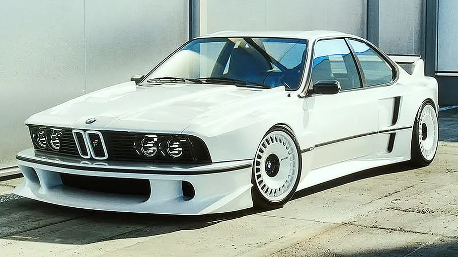 BMW 635 CSi von The Kyza Blick von schräg vorne auf den BMW 635 CSi von The Kyza.
