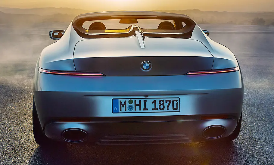 Das Heck des Der BMW Skytop Concept (2024).