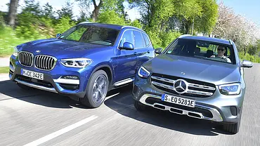 BMW X3 xDrive30e/Mercedes GLC 300e 4Matic - Foto: Zbigniew Mazar