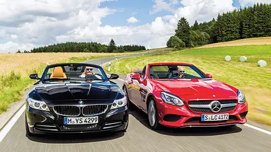 BMW Z4/Mercedes SLC: Vergleich - Foto: Frank Ratering