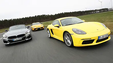 BMW Z4 sDrive30i/Toyota GR Supra 2.0/Porsche 718 Cayman - Foto: Daniela Loof