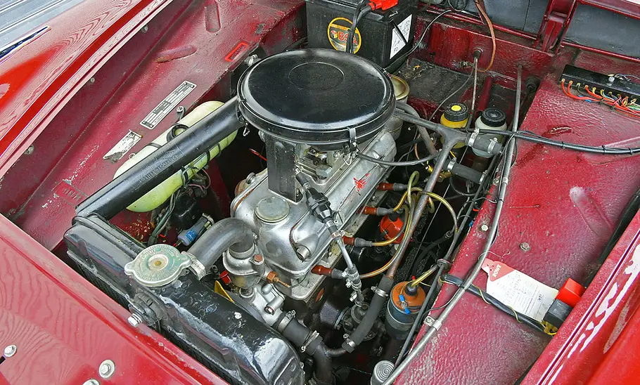 Borgward Isabella TS Der Motor der Borgward Isabella TS.