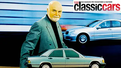 Bruno Sacco mit 190er-Modell - Foto: Mercedes