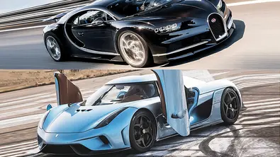 Bugatti Chiron vs. Koenigsegg Regera