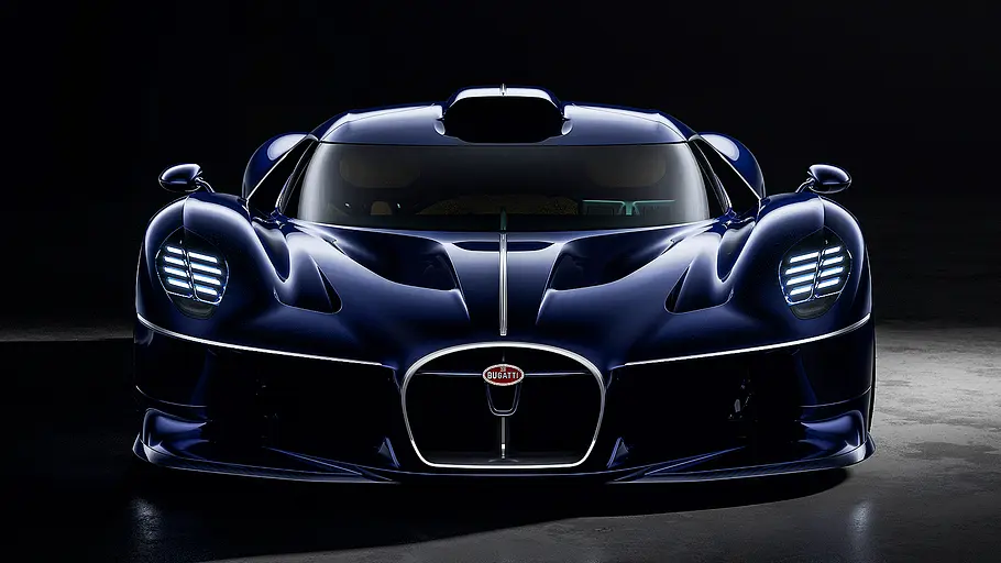 Blick von vorne auf den Bugatti Destrier (2026).