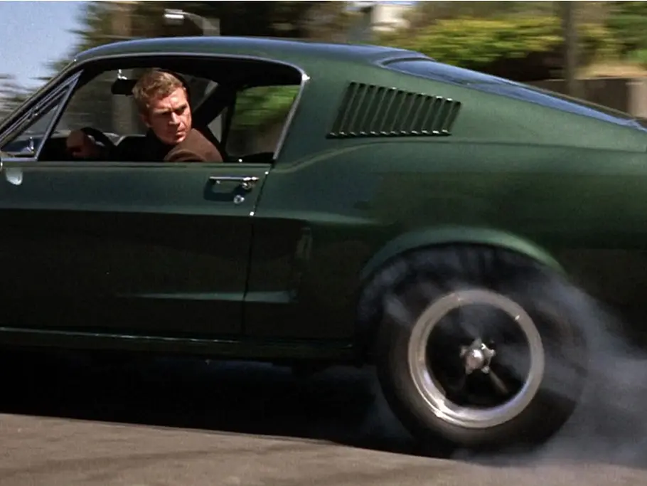 kultautos kino filmautos ferrari mustang delorean knight rider magnum hitliste