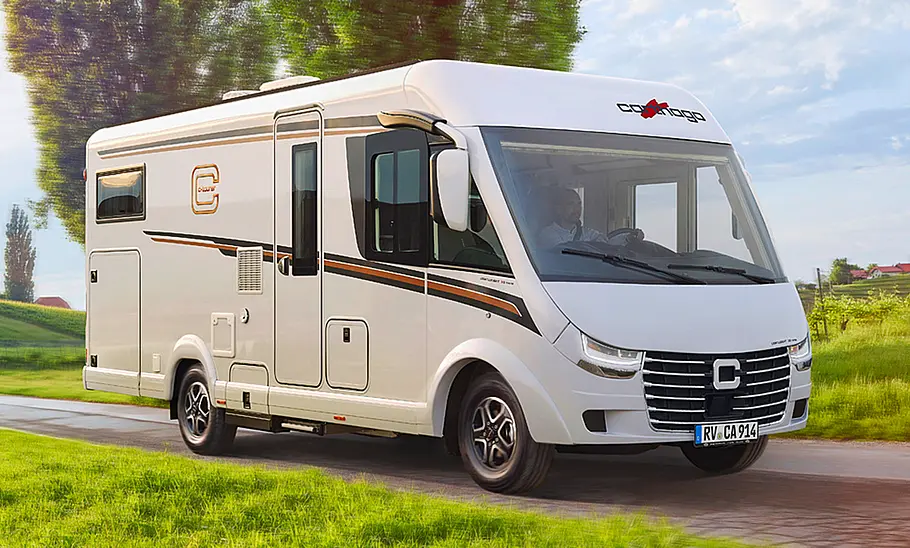 Carthago C1-Tourer (2024) Der Carthago C1-Tourer (2024) stehend von schräg vorne fotografiert.