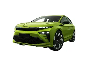 Der Skoda Enyaq RS von schräg vorne. - Foto: Skoda