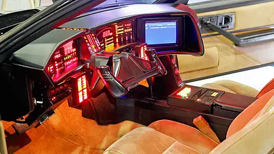 Das Interieur von K.I.T.T. in der Nahaufnahme. - Foto: Imago