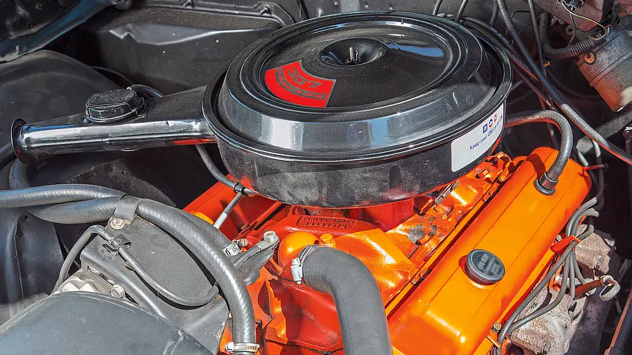Der Motorraum der Chevrolet Chevelle.