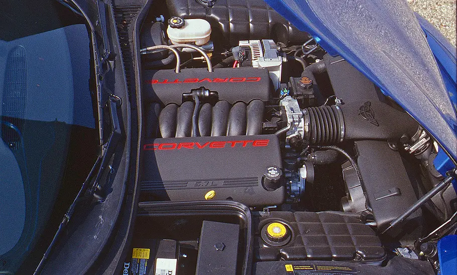 Der Motor der Chevrolet Corvette C5.