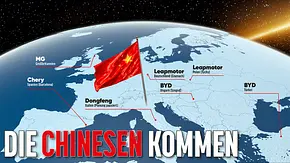 Europa-Karte mit chinesischer Flagge - Foto: AUTO ZEITUNG Europa-Karte mit chinesischer Flagge - Foto: AUTO ZEITUNG
