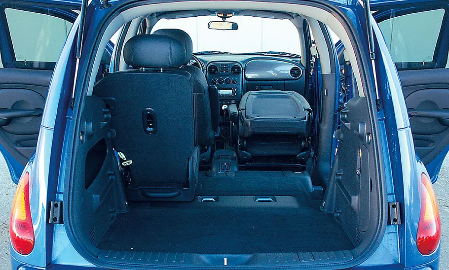 Der Kofferraum des Chrysler PT Cruiser GT 2.4 Turbo.