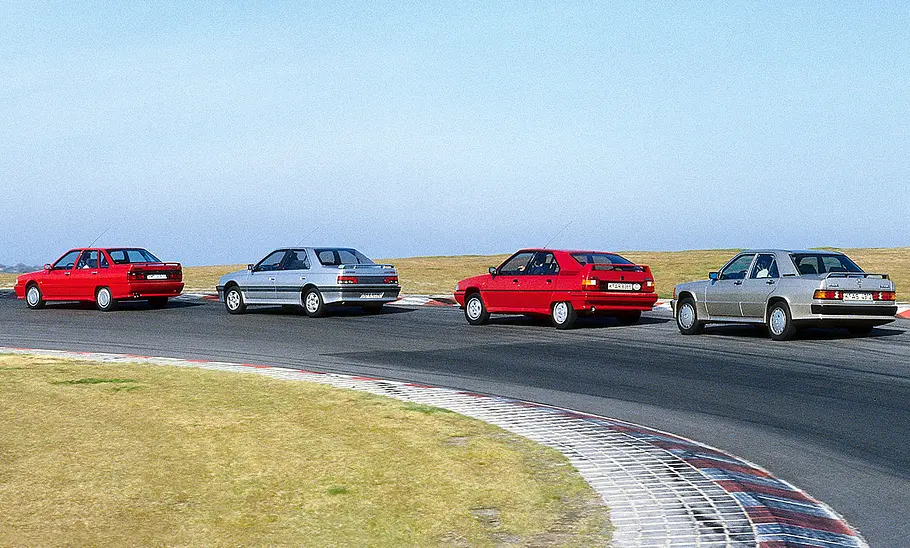 Citroën BX GTi 16V/Mercedes 190 E 2.3-16/Peugeot 405 MI 16/Renault 21 2L Turbo