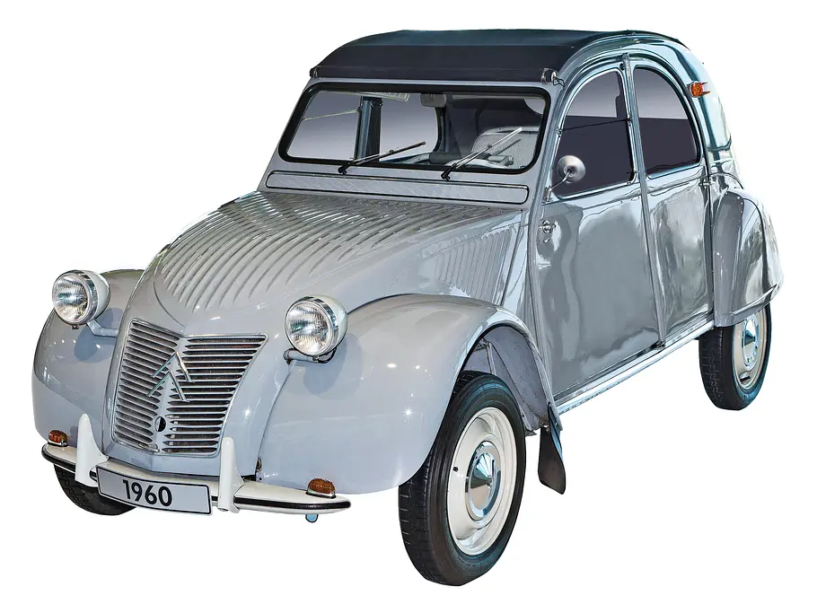 Motorentechnik: Zweizylinder-Boxer-Motor der Ente Citroen 2 CV Zweizylinder-Boxer Motor Technik Bilder