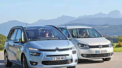 Citroen Grand C4 Picasso BlueHDi 150 VW Touran 2.0 TDI Vergleich Bilder technische Daten
