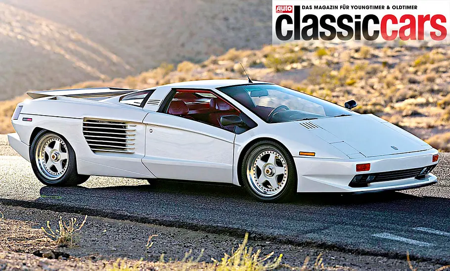 Cizeta-Moroder V16T Cizeta-Moroder V16T statisch von schräg vorne fotografiert.