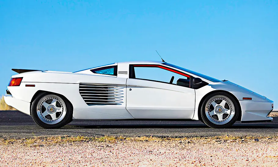 Cizeta-Moroder V16T Cizeta-Moroder V16T statisch von der Seite fotografiert.