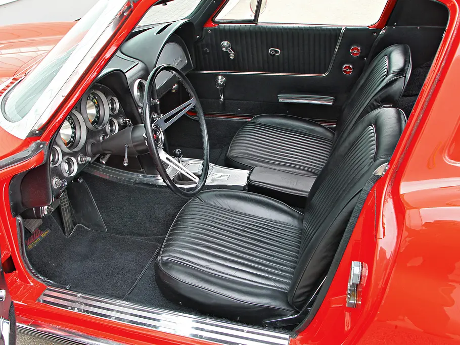 Classic Cars Vergleich Bilder Chevrolet Corvette Sting Ray 1963 Interieur