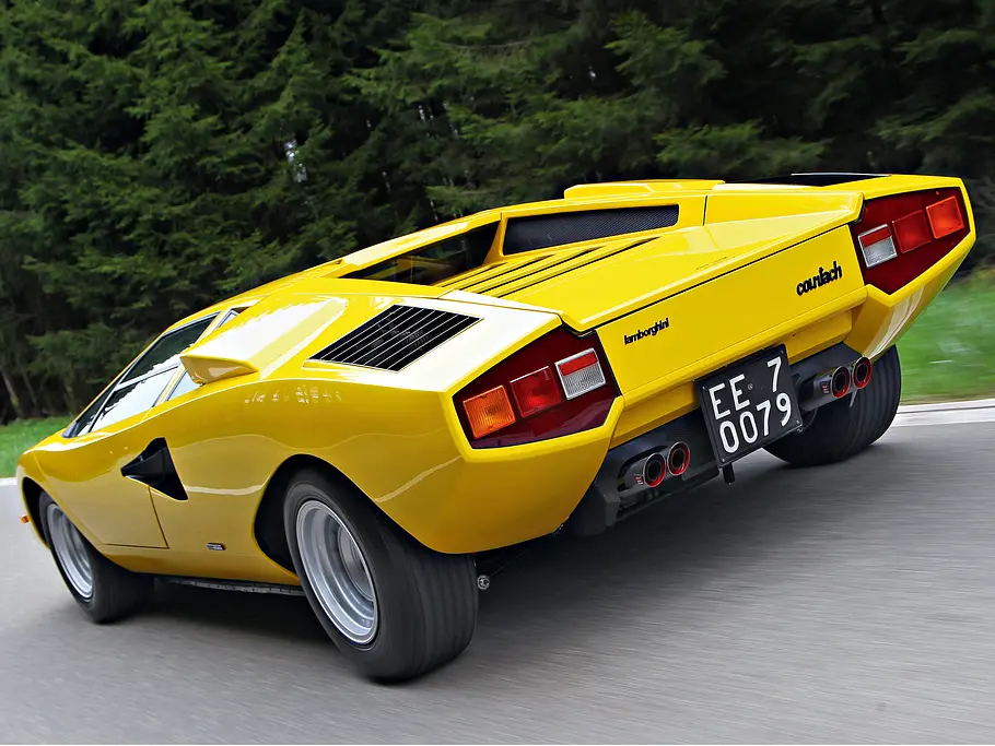 Classic Cars Vergleich Bilder Lamborghini Countach LP400 1975 Design