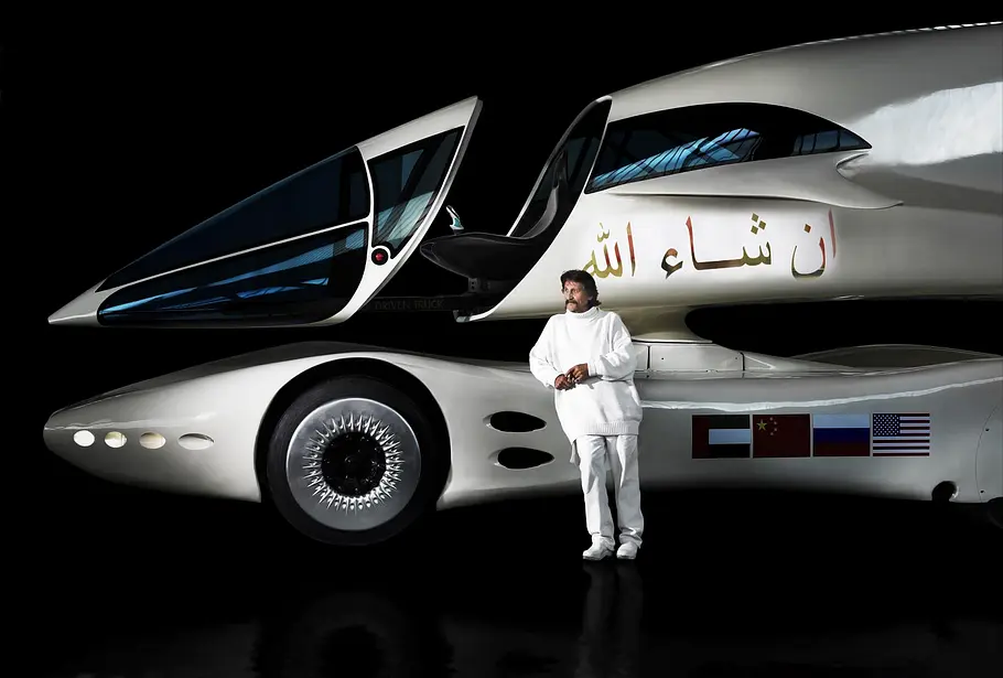Luigi Colani am Colani SuperTruck/InnoTruck