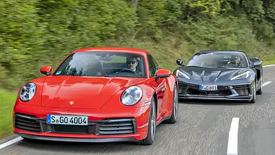Porsche 911 Carrera S/Corvette C8 Stingray - Foto: Frank Ratering