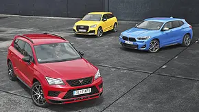 Cupra Ateca/Audi SQ2/BMW X2 M35i - Foto: Daniela Loof Cupra Ateca/Audi SQ2/BMW X2 M35i - Foto: Daniela Loof
